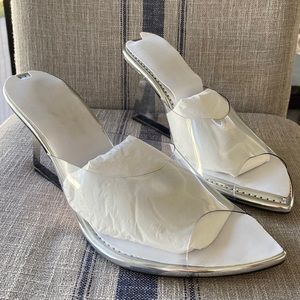 SOLD-NWT Good American CINDER-F*CKING-RELLA HEEL Sandal Sz 13